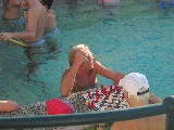 Una partita di scacchi nell'acqua