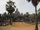 La vista al cortile interno di Angkor Wat