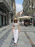 Una delle strade principali di Sanremo