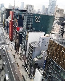 Vista dall'alto sul quartiere di Ginza