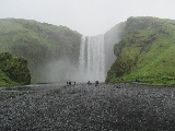 La cascata Skagafoss è alta 60 m