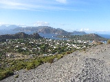 Panorama delle Isole Eolie vista dal Vulcano
