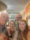 Cena con Roberta e Maurizio alla Taverna dell'artista, Montelupone