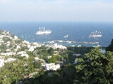 Una foto panoramica di Capri