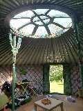 L'interno della yurta