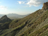 Panorama ripreso da un collina