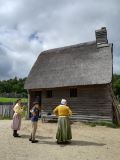 Villaggio museo di Plymouth riporta la ricostruzione della vita dei primi coloni e gli indiani d'America