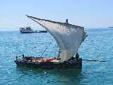 Barca a vela tradizionale di Zanzibar
